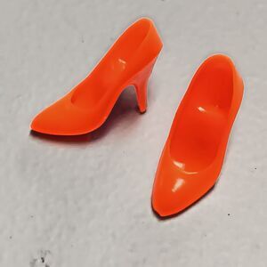 Vtg Barbie & ROCKERS DANA doll 1980s-HOT NEON ORANGE Philippines Skinny Heels